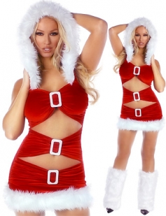 Sexy Layered Mini Christmas Skirt