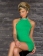 Elegant Noble Green Sleeveless Dress