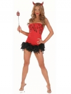 Sequin Red Devil Halloween Costume