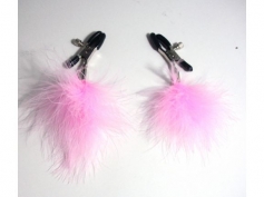 Sex & Mischief Pink Feather Nipple Clamp