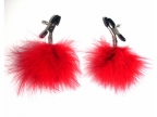 Sex & Mischief Red Feather Nipple Clamp
