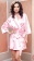 Light Pink Silk Satin Robe With Matching Sash