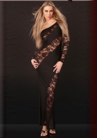 Black Glamorous Diva Evening Shaping Dress