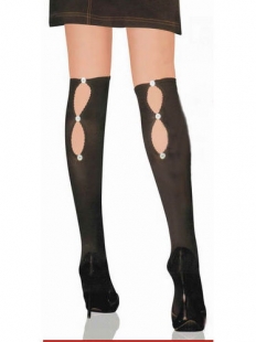 Buttons Back Over Knee Stockings