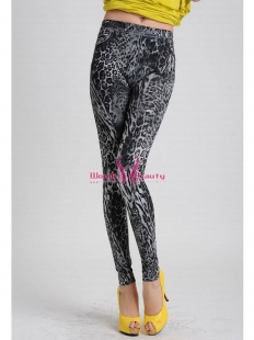 Gray Leopard leggings