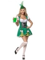 Green Deluxe Lace-up Beauty Costume