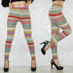 Lovely Festive Stripe Sweater Leggings