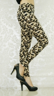 Cozy Leopard Print Shaping Leggings