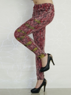 Beautiful Red Lace Fashion Leggings
