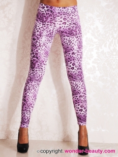 Purple Leopard Leggings