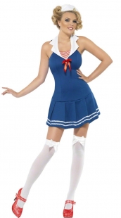 Cute Sexy Blue Sailor Costume