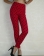 Red Chanel High Waisted Classic Leggings