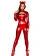 Red Glossy Catsuit Halloween Costume