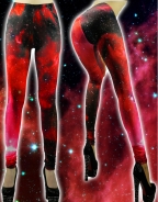 Red Starry Sky Leggings