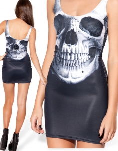 Sexy Skull Mini Beach Dress