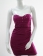 Strapless Reched Beading Dress Purple