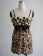 Leopard Fur Chain Mini Dress