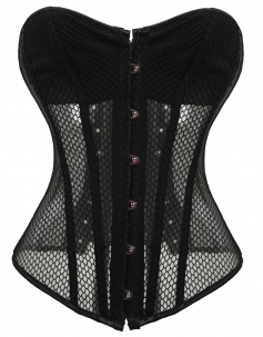 Sexy Mesh Style Overbust Corset