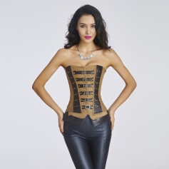 Leather waist trainer slimming waist training corsets