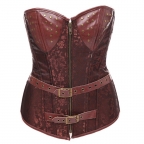 Brown Gothic high waist corset