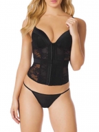 Sexy Black Lace Women Overbust Corset