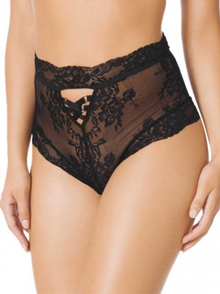 Sexy Black Lace Transparent Underwear
